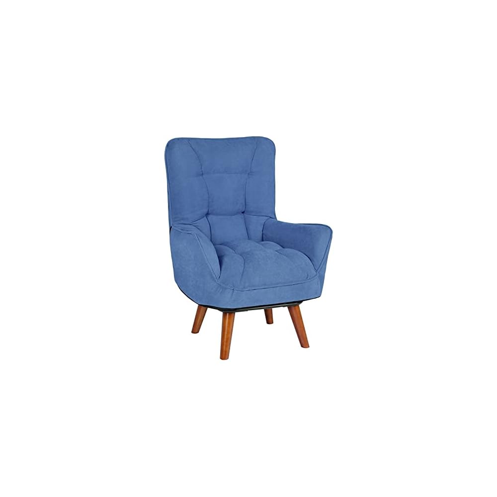 Modern Single Sofa Chair Upholstered Arm Chair Bedroom Living Room Chair(Blue) Sofa Covers Sectional Sofa