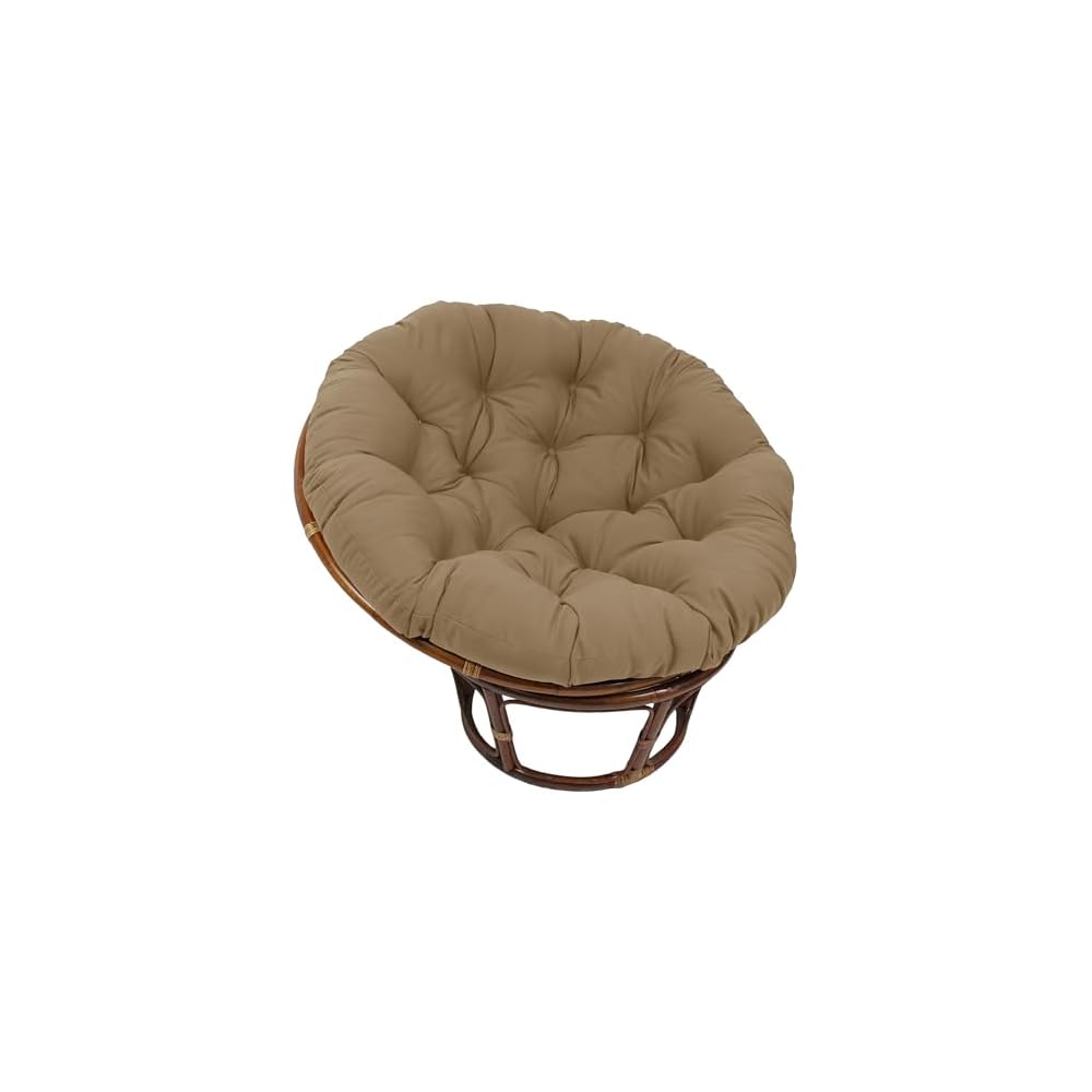 Blazing Needles Solid Twill Papasan Chair Cushion, 48" x 6" x 48", Royal Blue