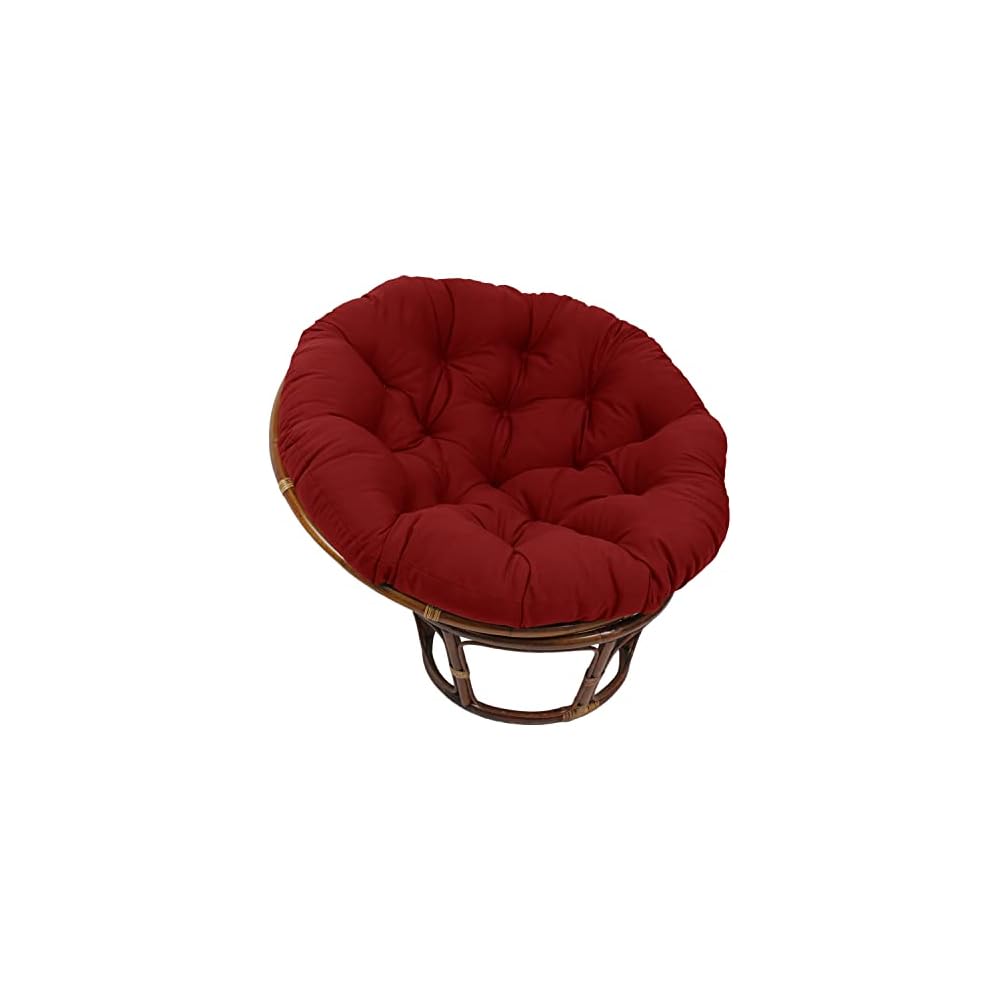 Blazing Needles Solid Twill Papasan Chair Cushion, 48" x 6" x 48", Royal Blue