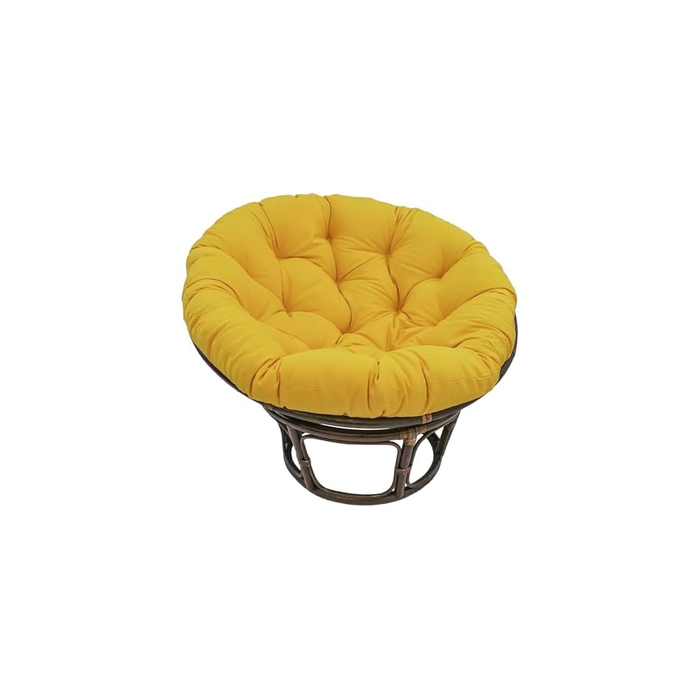 Blazing Needles Solid Twill Papasan Chair Cushion, 48" x 6" x 48", Royal Blue