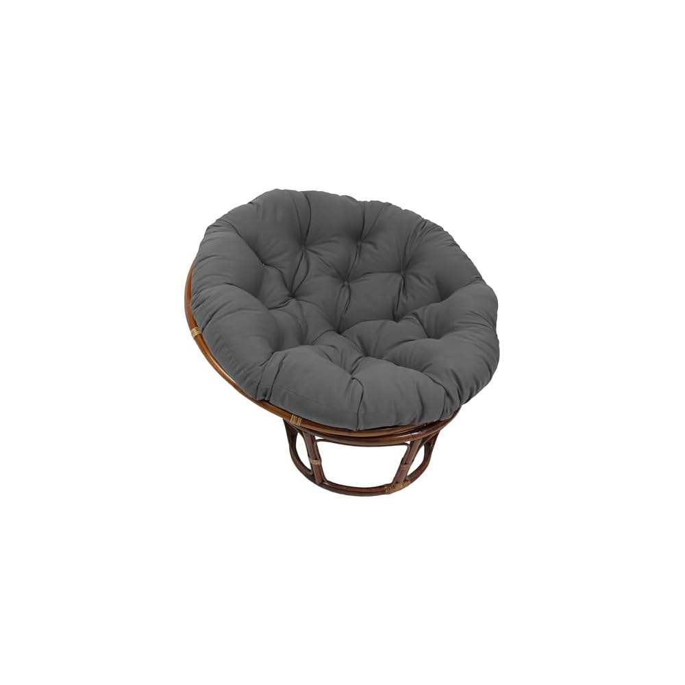 Blazing Needles Solid Twill Papasan Chair Cushion, 48" x 6" x 48", Royal Blue