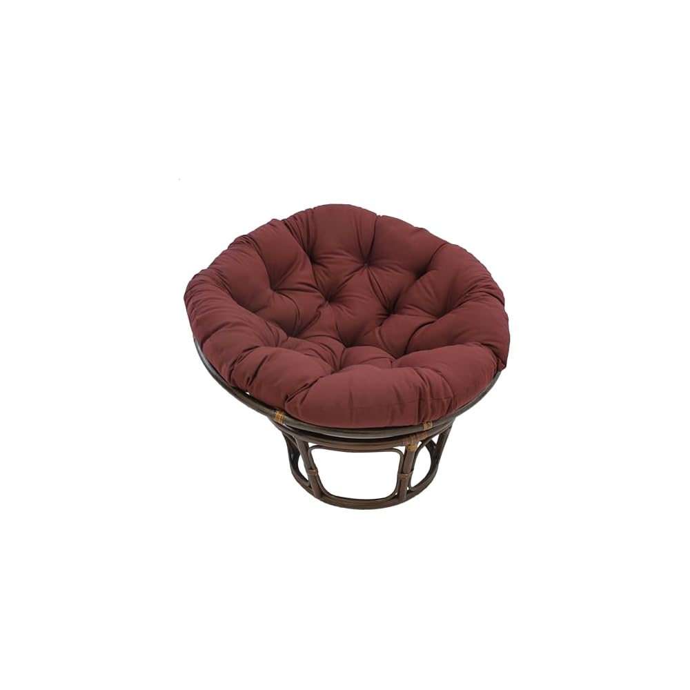 Blazing Needles Solid Twill Papasan Chair Cushion, 48" x 6" x 48", Royal Blue