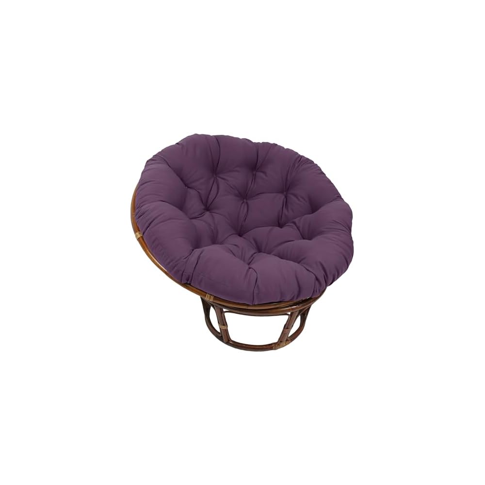 Blazing Needles Solid Twill Papasan Chair Cushion, 48" x 6" x 48", Royal Blue