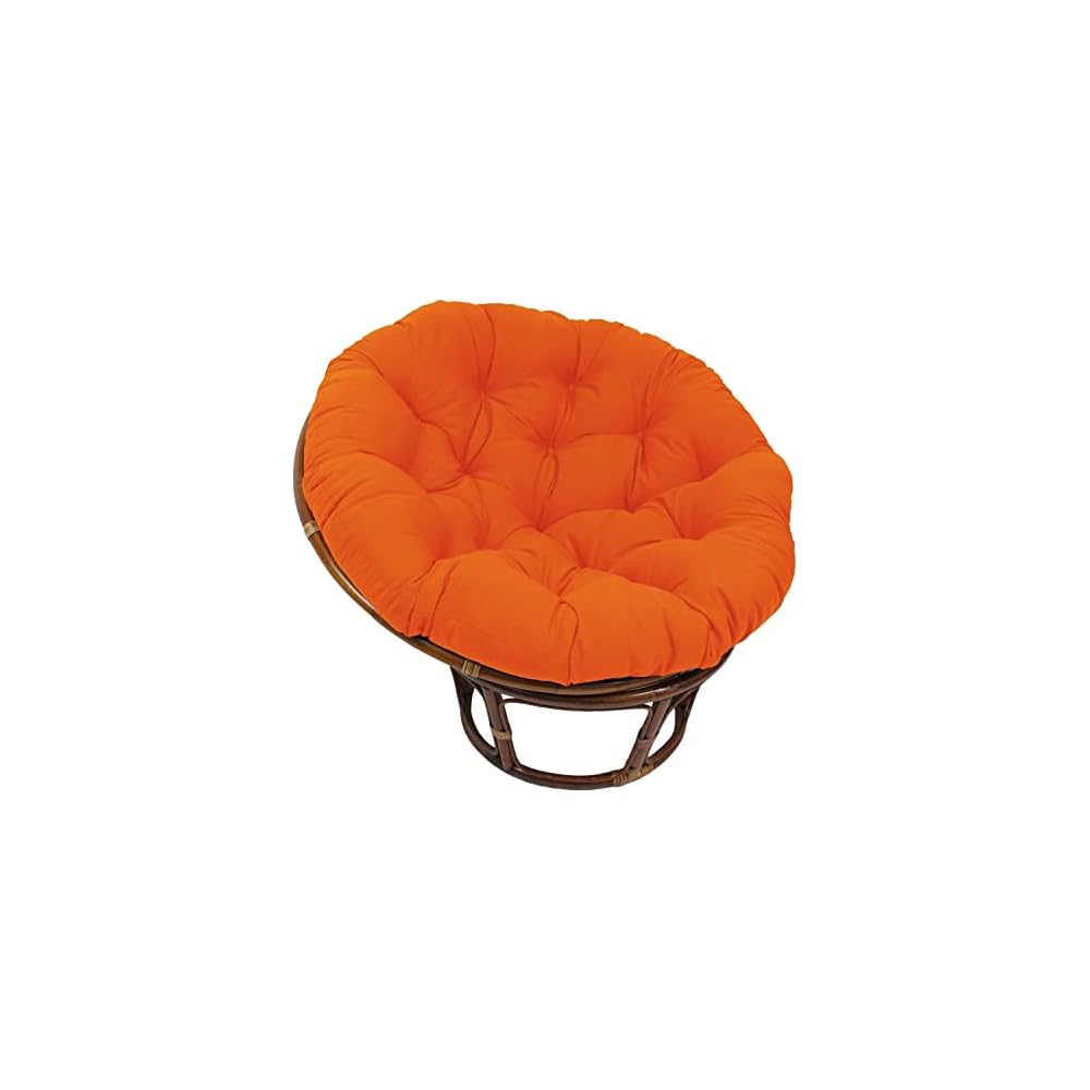 Blazing Needles Solid Twill Papasan Chair Cushion, 48" x 6" x 48", Royal Blue