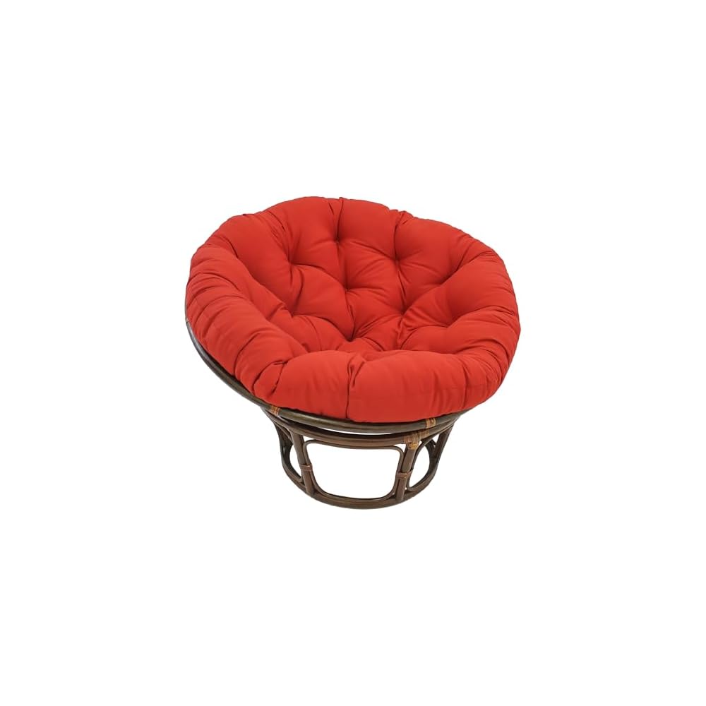 Blazing Needles Solid Twill Papasan Chair Cushion, 48" x 6" x 48", Royal Blue