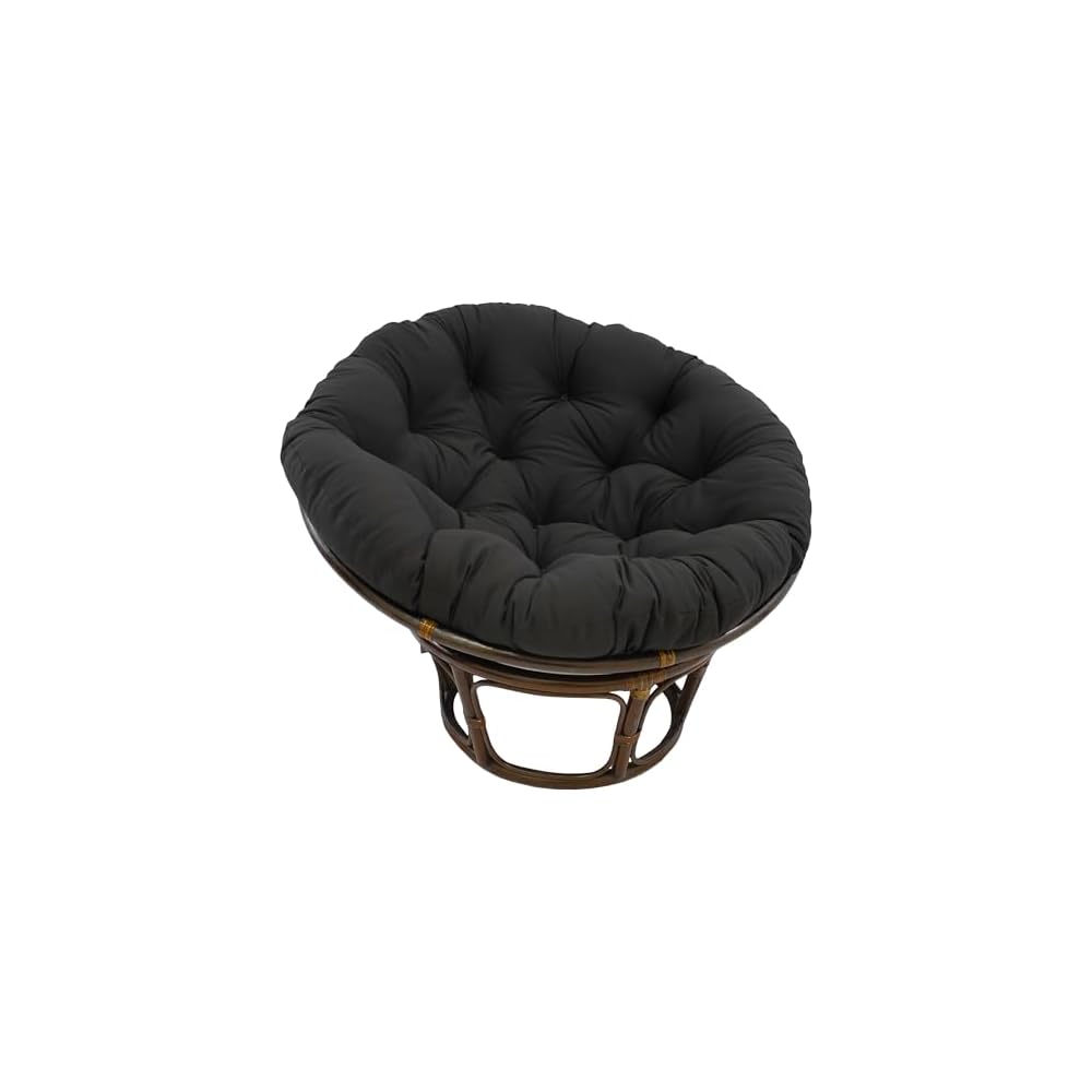 Blazing Needles Solid Twill Papasan Chair Cushion, 48" x 6" x 48", Royal Blue