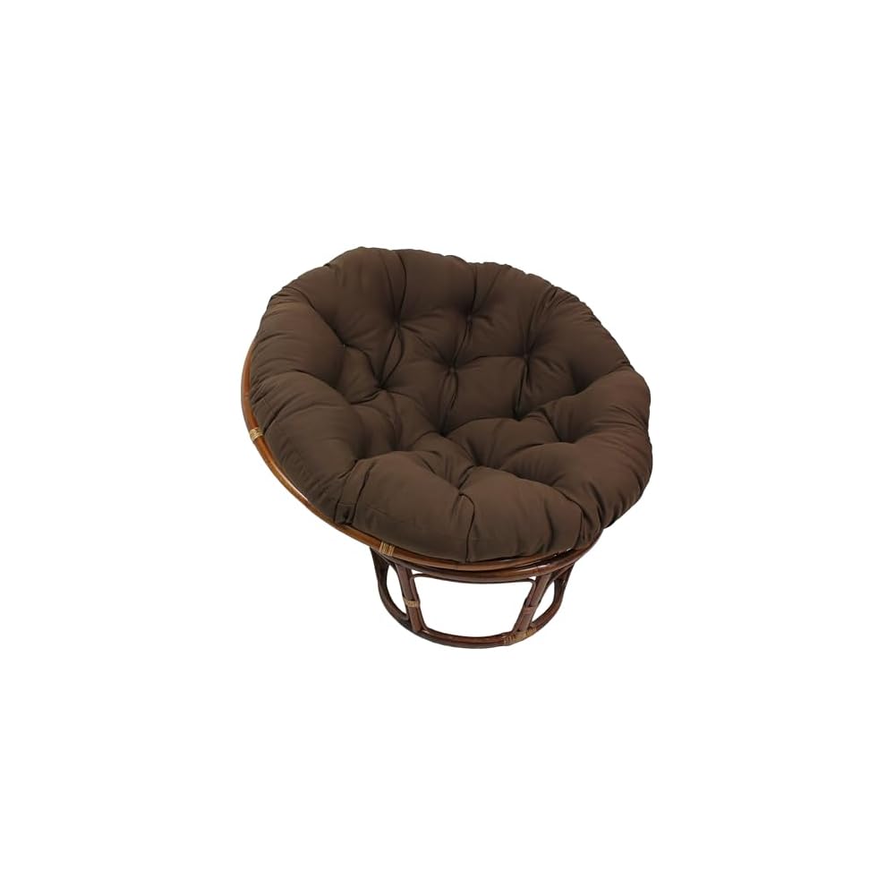 Blazing Needles Solid Twill Papasan Chair Cushion, 48" x 6" x 48", Royal Blue