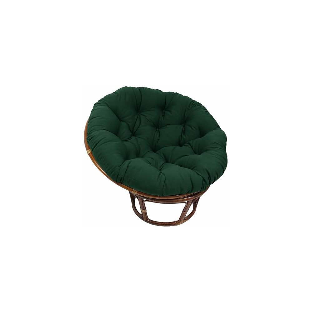 Blazing Needles Solid Twill Papasan Chair Cushion, 48" x 6" x 48", Royal Blue