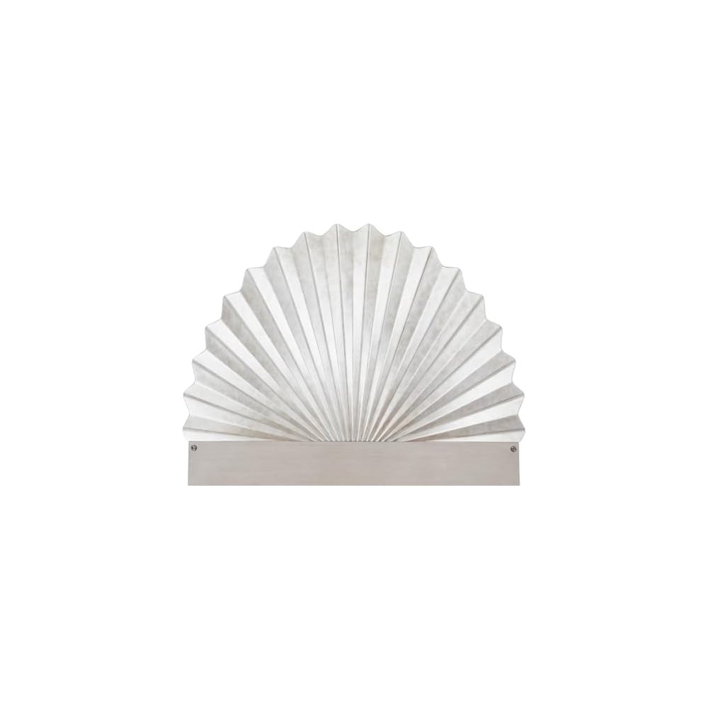 Michael Amini Fantosini King Fan Bed - Silver Leaf