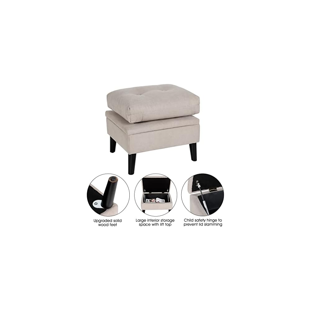 Accent Chair with Storage with Adjustable Backrest Side Pocket Armchair for Living Room(White-Dinosaur Doodle4)