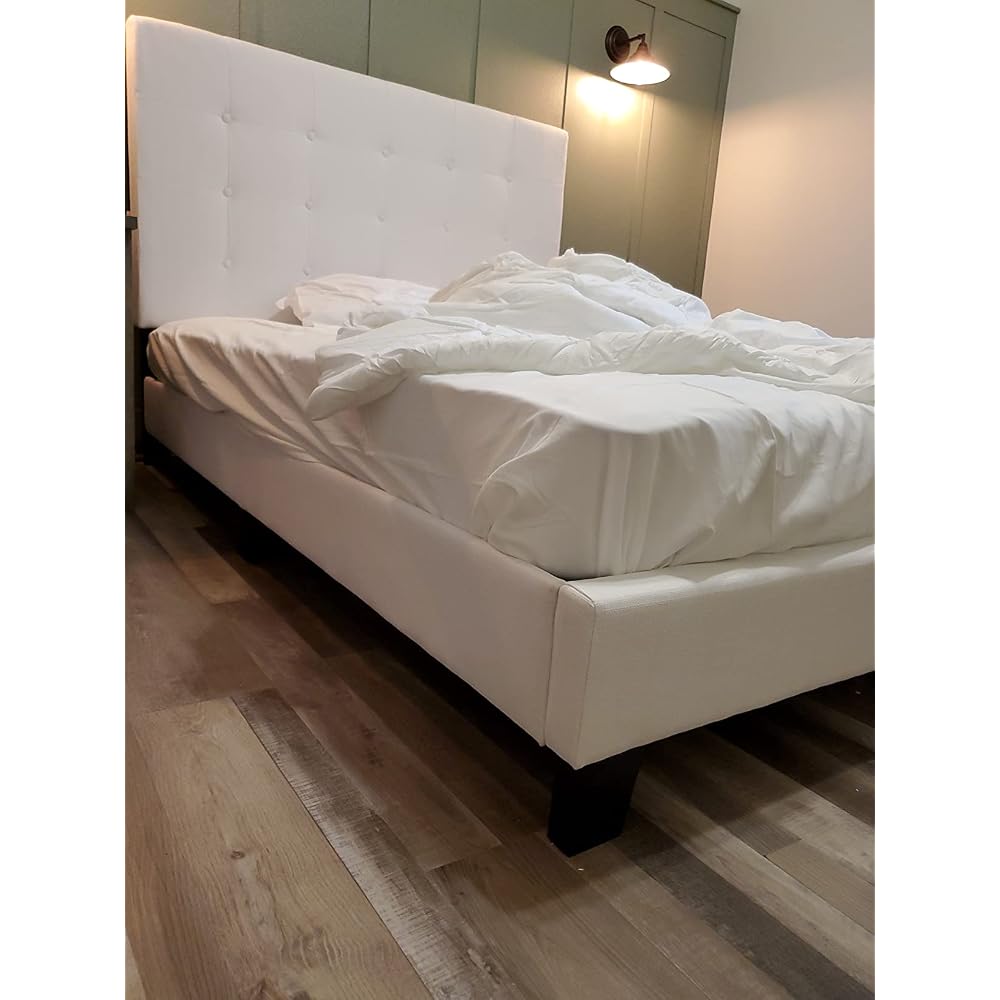 Modway Melanie Tufted Fabric Upholstered Full Platform Bed in Gray