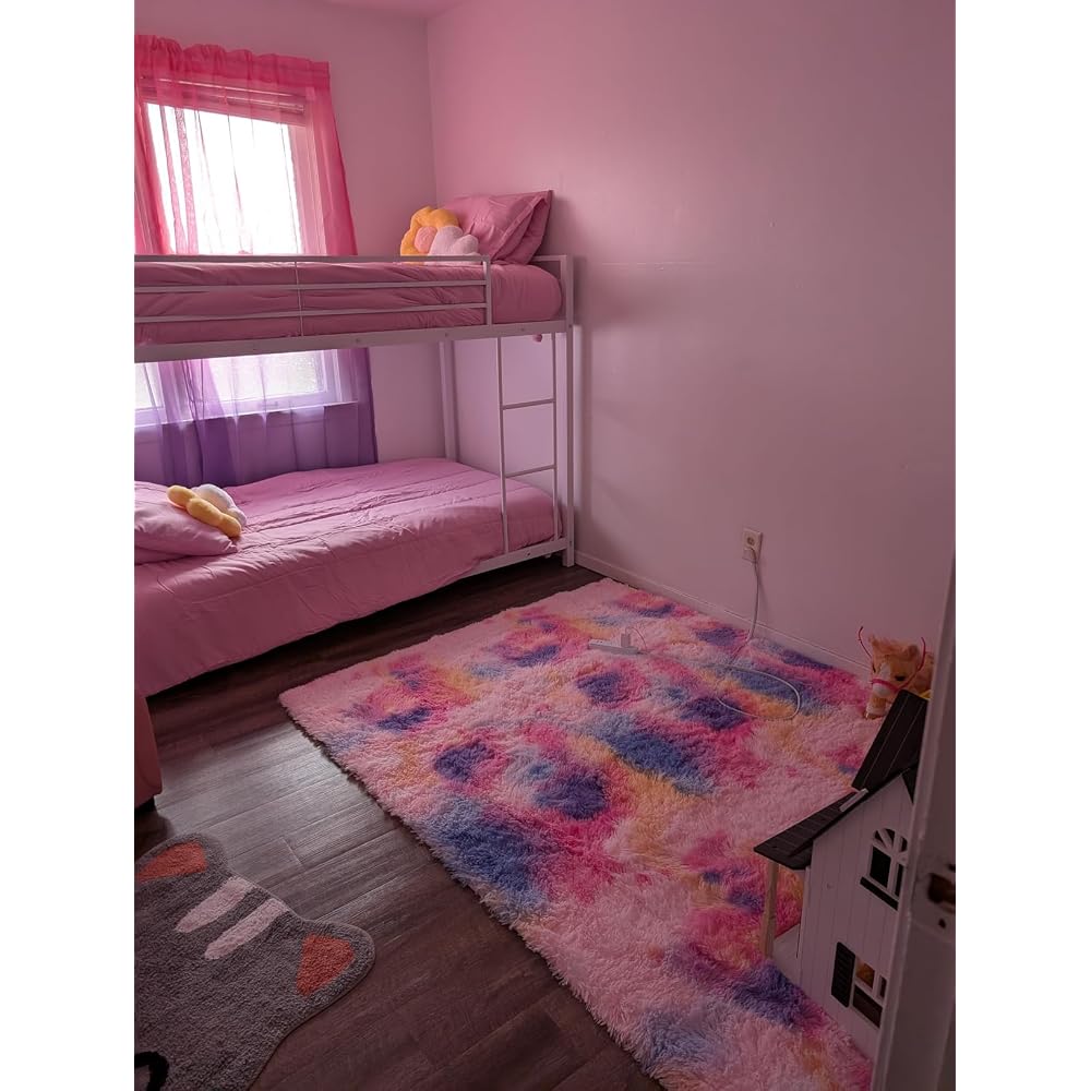 GIANTEX Metal Bunk Bed Twin Over Twin, Low Profile Bunk Bed Frame with Ladder & Full Length Guardrail, Space-Saving Twin Size Bed Frame for Kids Teens, No Box Spring Needed (Silver)