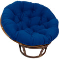Blazing Needles Solid Twill Papasan Chair Cushion, 48" x 6" x 48", Royal Blue